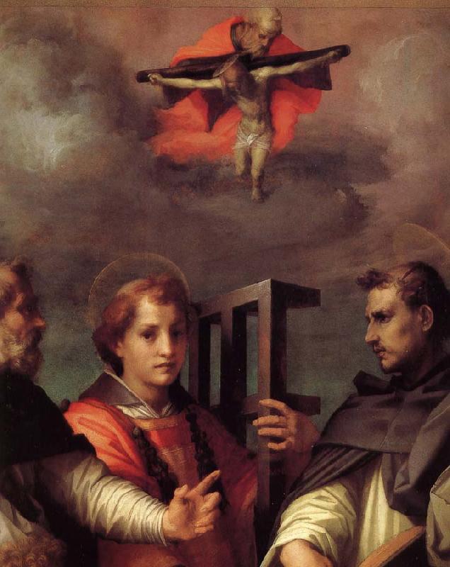 Andrea del Sarto Saint Augustine to reveal the mysteries of the three Germany oil painting art